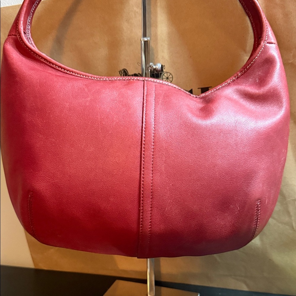 Coach Cherry Red Hobo Bag - Picture 14 of 15